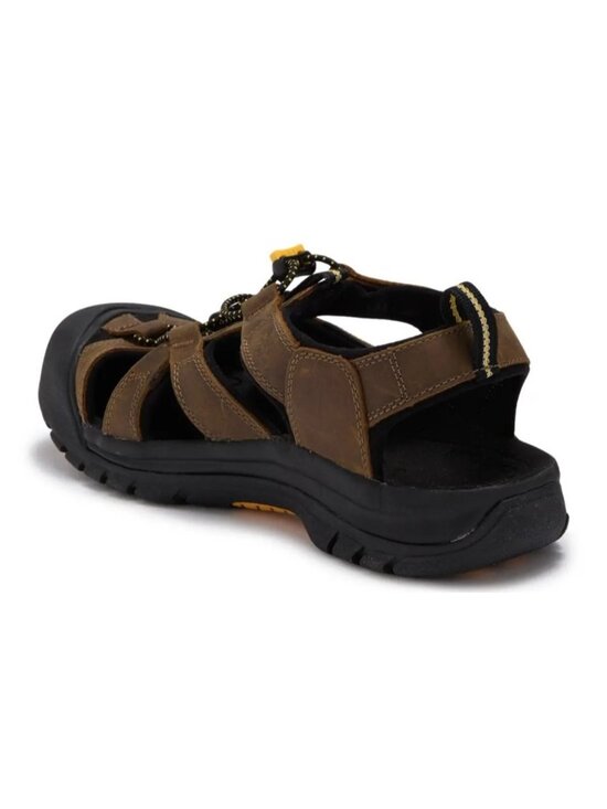 KEEN Venice Men\'s Waterproof Leather Hiking Outdoor Sandals Bison 1002319 Size 9 main image 4